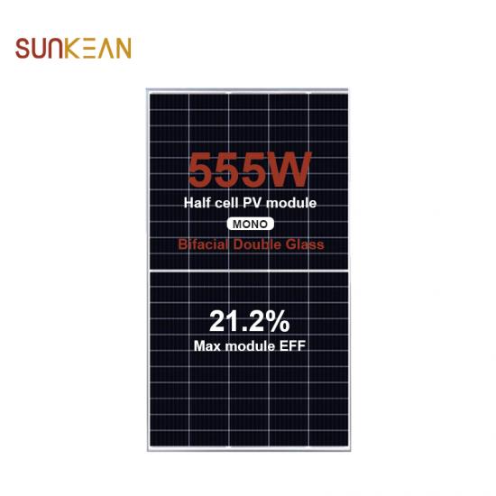 210 555W bifacial zonnepaneel
