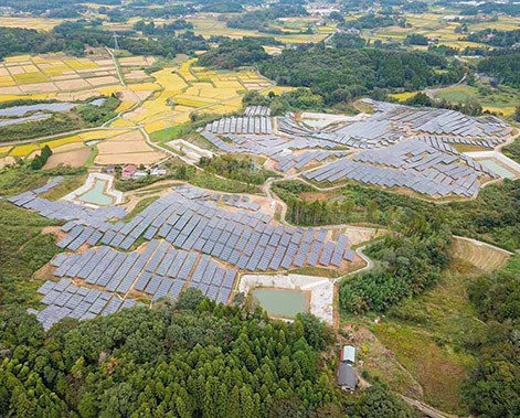  60 MW  SUIMEI zonne-energiesysteemproject in Japan 2020 